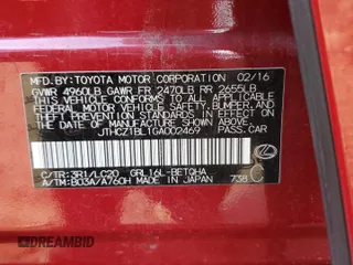 2016 Lexus GS 350 with VIN JTHCZ1BL1GA002469, listed as a Copart auction lot 64817064 with 88,148 mi miles and Non Repairable. Bid and sale history available at carsss.com. Image 12.