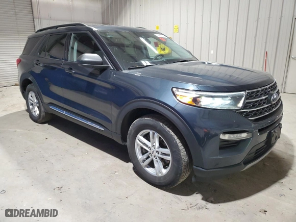 2023 Ford Explorer XLT with VIN 1FMSK8DH1PGB44008, listed as a Copart auction lot 50099925 with 44,387 mi miles and Salvage Title. Bid and sale history available at carsss.com. Image 4.