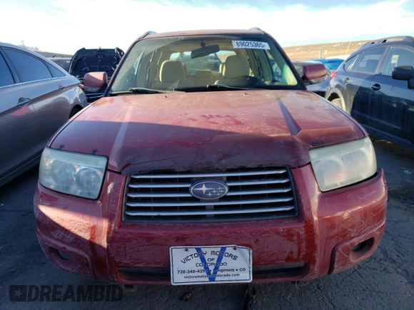 2007 Subaru Forester X w/Premium Pkg with VIN JF1SG65677G714364, listed as a Copart auction lot 89025365 with 124,226 mi miles and Salvage Title. Bid and sale history available at carsss.com. Image 5.