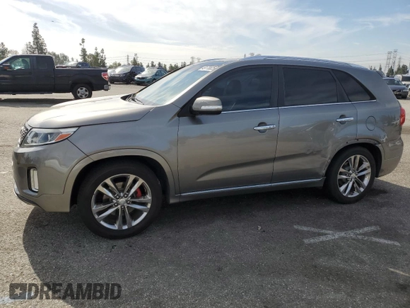 2015 Kia Sorento SX Limited with VIN 5XYKW4A78FG581342, listed as a Copart auction lot 49178825 with 187,558 mi miles and Salvage Title. Bid and sale history available at carsss.com. Image 1.
