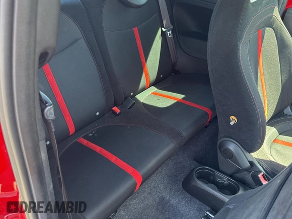 2012 FIAT 500 Abarth with VIN 3C3CFFFH2CT351872, listed as a Copart auction lot 57100835 with 147,399 mi miles and Clean title. Bid and sale history available at DreamBid. Image 6.