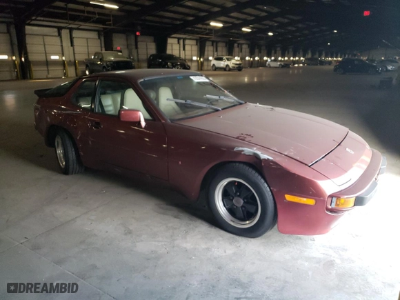 1984 Porsche 944 with VIN WP0AA0948EN461206, listed as a Copart auction lot 43544955 with 15,862 mi miles and Salvage Title. Bid and sale history available at carsss.com. Image 4.