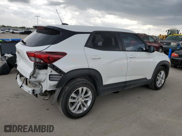 2021 Chevrolet TrailBlazer LS with VIN KL79MMS20MB087570, listed as a Copart auction lot 50818125 with 57,387 mi miles and Salvage Title. Bid and sale history available at carsss.com. Image 3.