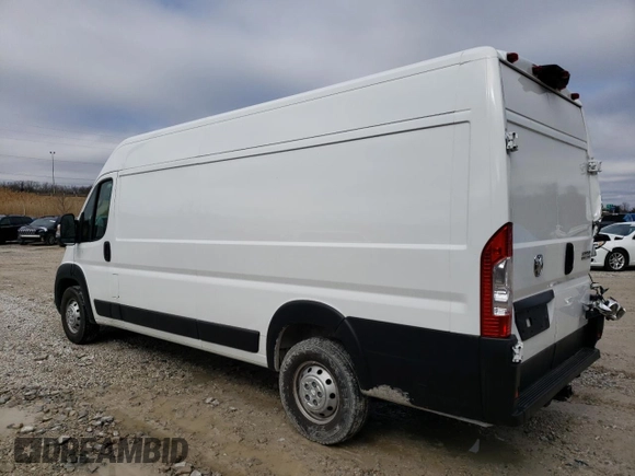 2023 Ram ProMaster Cargo with VIN 3C6MRVJG6PE506893, listed as a Copart auction lot 43593904 with 15,978 mi miles and Salvage Title. Bid and sale history available at DreamBid. Image 2.