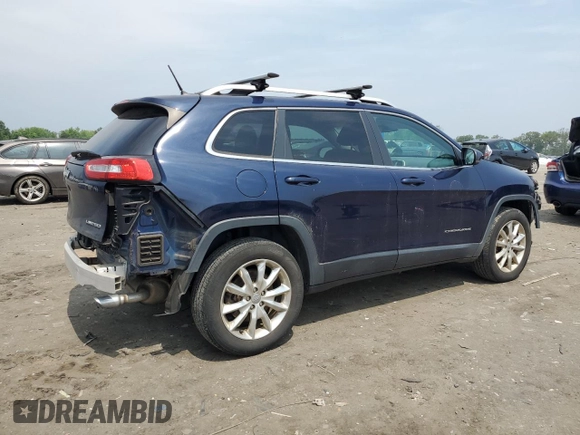 2014 Jeep Cherokee Limited z VIN 1C4PJMDS4EW250702, wystawiony jako Copart lot #60130605 z przebiegiem 92 124 mil mil oraz Szkoda całkowita • Salvage title. Historia ofert i sprzedaży dostępna na DreamBid. Obrazek 3.