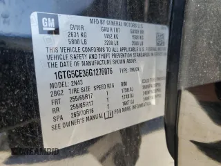 2016 GMC Canyon 2WD SLE with VIN 1GTG5CE36G1276076, listed as a Copart auction lot 48875575 with 202,127 mi miles and Clean Title. Bid and sale history available at carsss.com. Image 13.