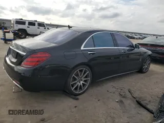2018 Mercedes-Benz S 560 with VIN WDDUG8DB0JA421872, listed as a Copart auction lot 44194975 with 73,566 mi miles and Salvage Title. Bid and sale history available at carsss.com. Image 3.