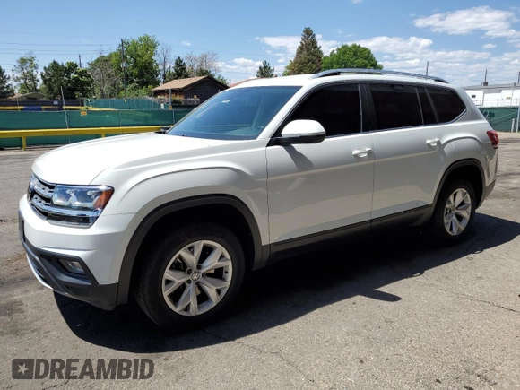 2018 Volkswagen Atlas SE z VIN 1V2LR2CA3JC578563, wystawiony jako Copart lot #58922395 z przebiegiem 68 973 mil mil oraz Szkoda całkowita • Salvage title. Historia ofert i sprzedaży dostępna na DreamBid. Obrazek 1.