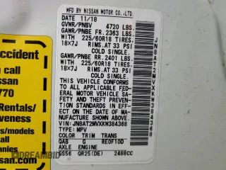 2019 Nissan Rogue SV with VIN JN8AT2MVXKW384368, listed as a Copart auction lot 50820585 with 67,320 mi miles and Salvage Title. Bid and sale history available at carsss.com. Image 16.