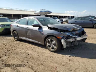 2018 Honda Civic Sedan LX with VIN 2HGFC2F57JH571290, listed as a Copart auction lot 65563313 with 58,581 mi miles and Non Repairable. Bid and sale history available at carsss.com. Image 4.