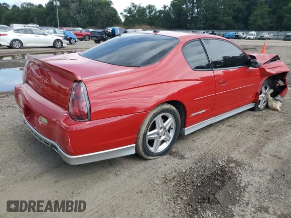 2004 Chevrolet Monte Carlo SS Supercharged with VIN 2G1WZ151749295657, listed as a Copart auction lot 62006735 with 131,660 mi miles and Salvage title. Bid and sale history available at DreamBid. Image 3.
