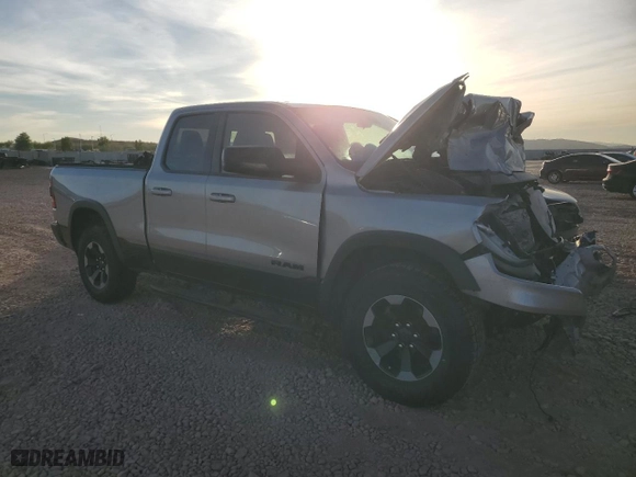 2019 Ram 1500 Rebel with VIN 1C6SRFET2KN885013, listed as a Copart auction lot 85568184 with 76,235 mi miles and Salvage Title. Bid and sale history available at carsss.com. Image 4.