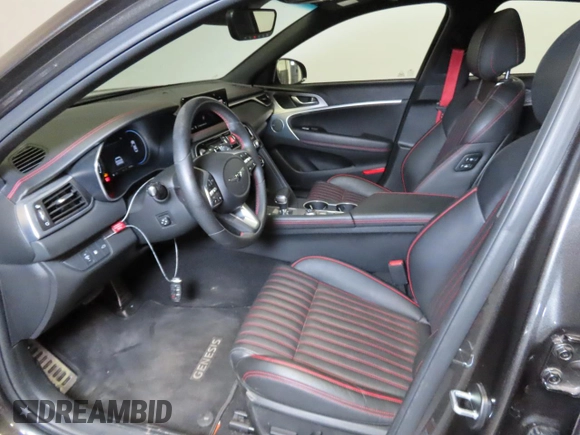 2023 Genesis G70 2.0T with VIN KMTG34TA4PU135150, listed as a Copart auction lot 52994415 with 19,794 mi miles and Salvage title. Bid and sale history available at DreamBid. Image 9.