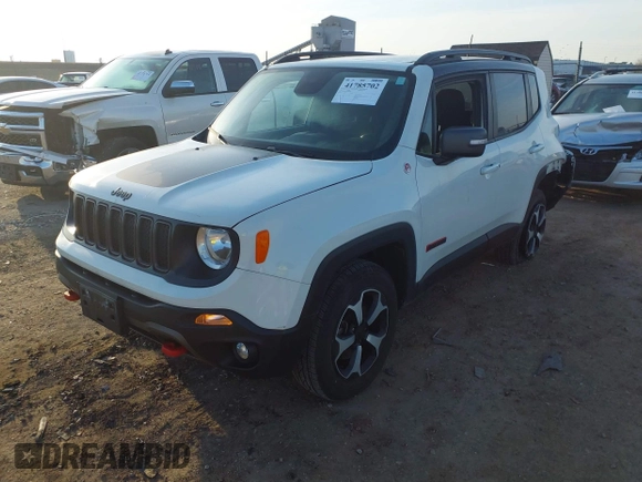 2019 Jeep Renegade Trailhawk with VIN ZACNJBC16KPK09448, listed as a IAAI auction lot 41785702 with 55,906 mi miles and . Bid and sale history available at DreamBid. Image 2.