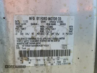 2006 Ford F-150 XLT with VIN 1FTRW14W66KB71021, listed as a Copart auction lot 62283652 with 214,973 mi miles and Salvage Title. Bid and sale history available at carsss.com. Image 10.