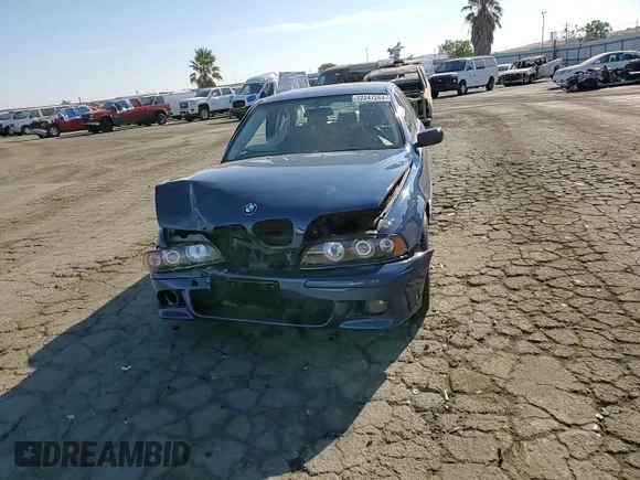 2001 BMW 5 Series 525iA with VIN WBADT43411GF55207, listed as a Copart auction lot 72247264 with 129,965 mi miles and Salvage Title. Bid and sale history available at carsss.com. Image 11.