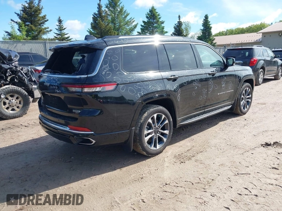 2021 Jeep Grand Cherokee Overland z VIN 1C4RJKDG9M8119728, wystawiony jako IAAI lot #42324696 z przebiegiem 48 379 mil mil oraz . Historia ofert i sprzedaży dostępna na DreamBid. Obrazek 4.