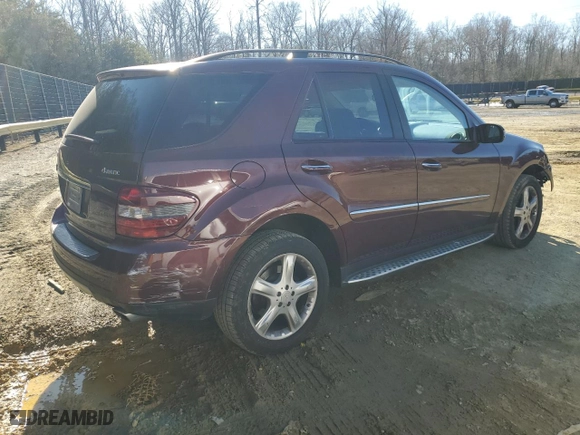 2008 Mercedes-Benz M-Class 3.5L with VIN 4JGBB86E08A319159, listed as a Copart auction lot 42737925 with 107,106 mi miles and Salvage Title. Bid and sale history available at carsss.com. Image 3.