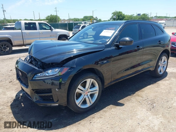 2018 Jaguar F-Pace 30t R-Sport with VIN SADCL2GX3JA283772, listed as a IAAI auction lot 42309251 with 86,601 mi miles and . Bid and sale history available at DreamBid. Image 18.