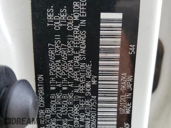 2009 Lexus GX 470 z VIN JTJBT20X690177574, wystawiony jako Copart lot #56981165 z przebiegiem 167 415 mil mil oraz Szkoda całkowita • Salvage title. Historia ofert i sprzedaży dostępna na DreamBid. Obrazek 13.