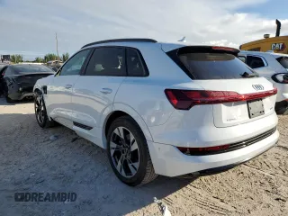 2022 Audi e-tron Premium with VIN WA1AAAGE5NB006164, listed as a Copart auction lot 79692604 with 15,918 mi miles and Salvage Title. Bid and sale history available at carsss.com. Image 2.