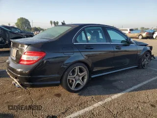 2009 Mercedes-Benz C 63 AMG with VIN WDDGF77X89F245590, listed as a Copart auction lot 75036764 with 243,430 mi miles and Salvage Title. Bid and sale history available at DreamBid. Image 3.