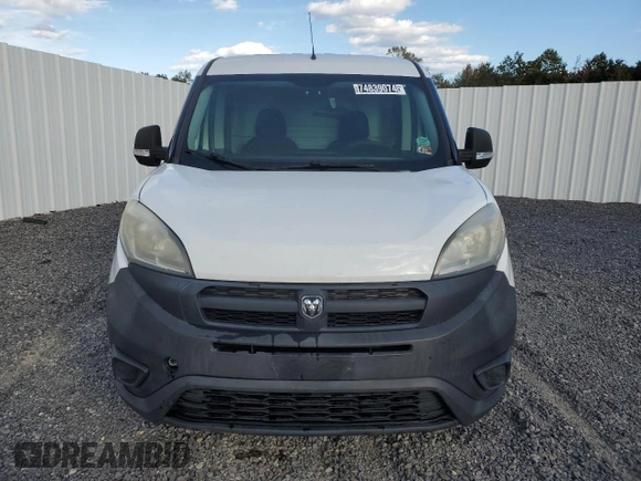 2017 Ram ProMaster City Cargo Tradesman with VIN ZFBERFAB8H6E48337, listed as a Copart auction lot 74839074 with 123,702 mi miles and Clean Title. Bid and sale history available at DreamBid. Image 5.