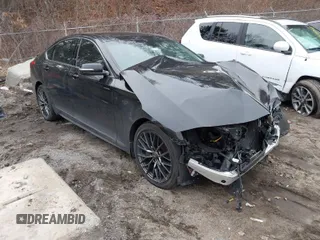 2019 Genesis G80 3.8L with VIN KMTFN4JE5KU320344, listed as a IAAI auction lot 41710605 with 51,232 mi miles. Bid and sale history available at carsss.com. Image 1.
