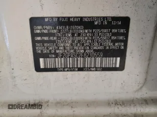 2015 Subaru Crosstrek Limited with VIN JF2GPASC2F8230559, listed as a Copart auction lot 59307555 with 111,111 mi miles and Salvage title. Bid and sale history available at DreamBid. Image 12.