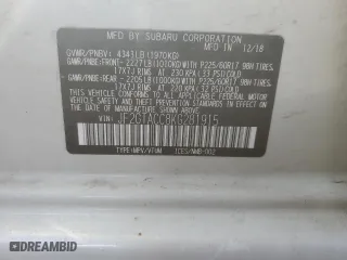2019 Subaru Crosstrek Premium with VIN JF2GTACC8KG281915, listed as a Copart auction lot 87486444 with 55,596 mi miles and Salvage Title. Bid and sale history available at carsss.com. Image 12.