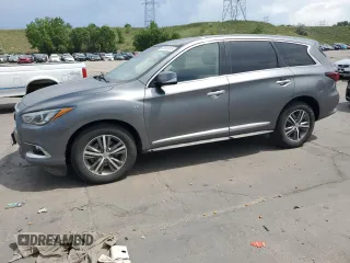 2020 Infiniti QX60 Luxe z VIN 5N1DL0MM3LC515739, wystawiony jako Copart lot #60913915 z przebiegiem 165 928 mil mil oraz Szkoda całkowita • Salvage title. Historia ofert i sprzedaży dostępna na DreamBid. Obrazek 1.