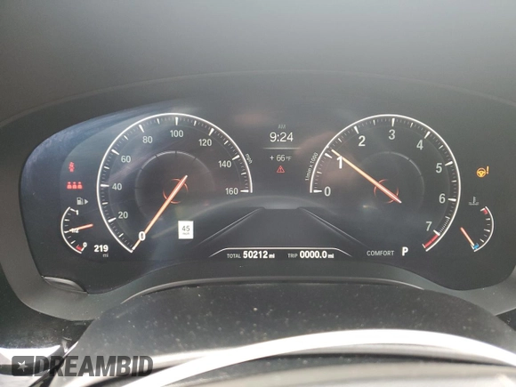 2019 BMW 6 Series 640i xDrive with VIN WBAJV6C59KBK08320, listed as a Copart auction lot 79422274 with 50,212 mi miles and Salvage Title. Bid and sale history available at carsss.com. Image 9.
