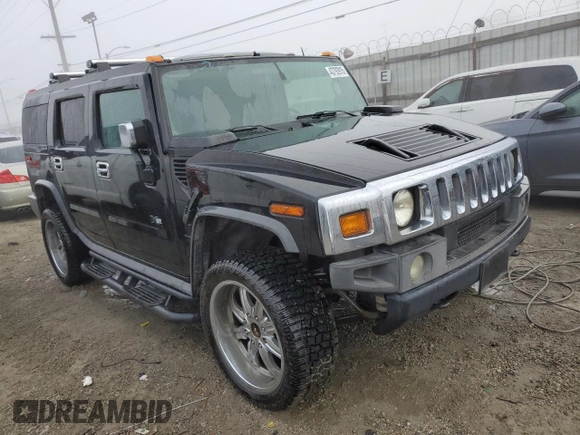 2003 Hummer H2 with VIN 5GRGN23U83H143843, listed as a Copart auction lot 43792915 with 115,569 mi miles and Salvage Title. Bid and sale history available at carsss.com. Image 4.