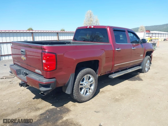 2015 Chevrolet Silverado 2500HD Built After Aug 14 High Country with VIN 1GC1KXEG1FF500025, listed as a IAAI auction lot 42042084 with 164,353 mi miles. Bid and sale history available at carsss.com. Image 4.