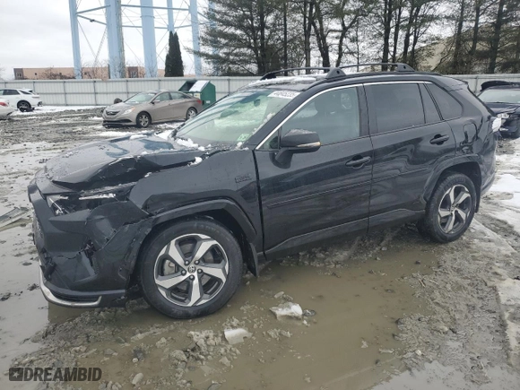 2021 Toyota RAV4 Prime SE with VIN JTMAB3FV5MD031424, listed as a Copart auction lot 44845235 with NaN miles and Salvage Title. Bid and sale history available at carsss.com. Image 1.