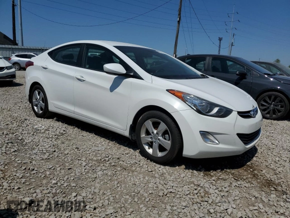 2013 Hyundai Elantra Limited with VIN 5NPDH4AE1DH406146, listed as a Copart auction lot 51914545 with 79,288 mi miles and Salvage Title. Bid and sale history available at DreamBid. Image 4.