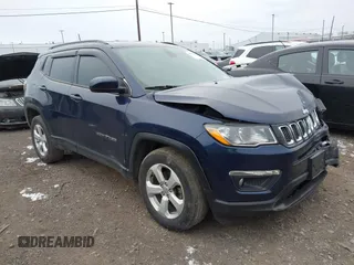 2018 Jeep Compass Latitude with VIN 3C4NJDBBXJT467634, listed as a IAAI auction lot 41305065 with 73,573 mi miles. Bid and sale history available at carsss.com. Image 1.