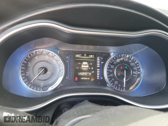 2015 Chrysler 200 Limited with VIN 1C3CCCAB1FN668265, listed as a Copart auction lot 52980235 with 167,508 mi miles and Salvage Title. Bid and sale history available at DreamBid. Image 9.