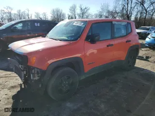 2018 Jeep Renegade Upland Edition with VIN ZACCJBAB5JPJ42889, listed as a Copart auction lot 44801195 with 145,344 mi miles and Salvage Title. Bid and sale history available at carsss.com. Image 1.