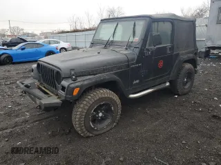 1999 Jeep Wrangler SE z VIN 1J4FY29P7XP496053, wystawiony jako Copart lot #42873145 z przebiegiem 162 528 mil mil oraz Czysty tytuł • Clean title. Historia ofert i sprzedaży dostępna na DreamBid. Obrazek 1.