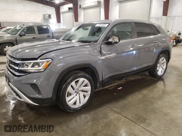 2020 Volkswagen Atlas SE with VIN 1V26C2CA6LC203056, listed as a Copart auction lot 41864945 with 76,685 mi miles and Salvage title. Bid and sale history available at DreamBid. Image 1.