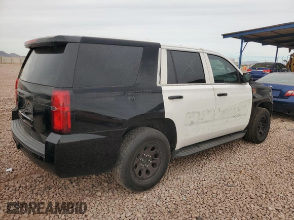 2017 Chevrolet Tahoe Commercial with VIN 1GNLCDEC6HR218814, listed as a Copart auction lot 45400795 with 105,281 mi miles and Salvage title. Bid and sale history available at DreamBid. Image 3.