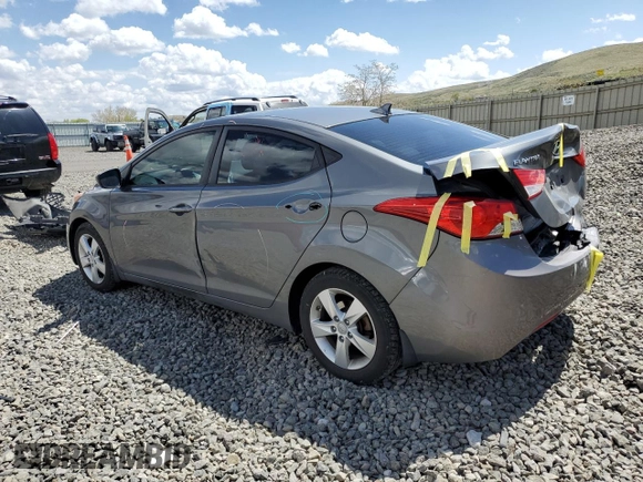 2013 Hyundai Elantra GLS z VIN 5NPDH4AE7DH162020, wystawiony jako Copart lot #54664595 z przebiegiem 165 999 mil mil oraz Szkoda całkowita • Salvage title. Historia ofert i sprzedaży dostępna na DreamBid. Obrazek 2.