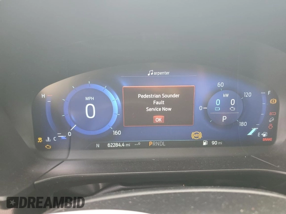 2020 Ford Escape SE Sport Hybrid with VIN 1FMCU0BZ5LUB81201, listed as a Copart auction lot 54556585 with 62,284 mi miles and Salvage title. Bid and sale history available at DreamBid. Image 9.