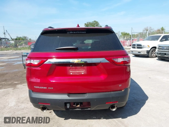 2021 Chevrolet Traverse LT Cloth with VIN 1GNEVGKW1MJ100973, listed as a IAAI auction lot 41477074 with 56,167 mi miles. Bid and sale history available at carsss.com. Image 16.