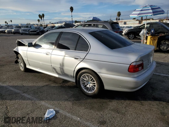 2003 BMW 5 Series 530iA with VIN WBADT634X3CK28257, listed as a Copart auction lot 82354644 with 0 mi miles and Salvage Title. Bid and sale history available at carsss.com. Image 2.