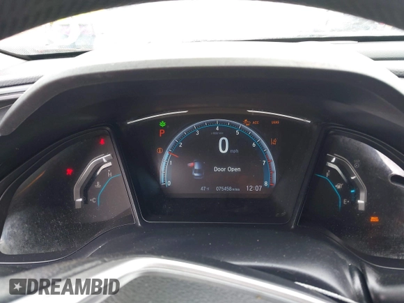 2020 Honda Civic LX with VIN 2HGFC2F69LH541980, listed as a IAAI auction lot 41981609 with 75,458 mi miles and . Bid and sale history available at DreamBid. Image 7.