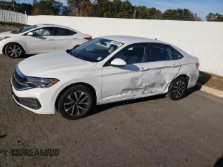 2023 Volkswagen Jetta S with VIN 3VW4M7BU4PM011134, listed as a Copart auction lot 76444894 with 25,888 mi miles and Salvage title. Bid and sale history available at DreamBid. Image 1.