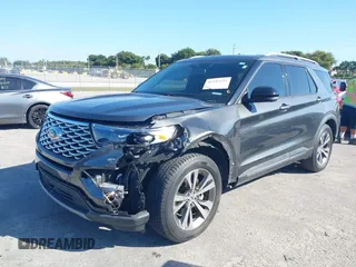 2020 Ford Explorer Platinum with VIN 1FM5K8HC4LGA48685, listed as a IAAI auction lot 41343225 with 55,459 mi miles. Bid and sale history available at carsss.com. Image 6.
