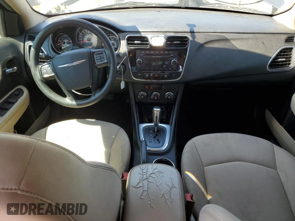 2013 Chrysler 200 LX with VIN 1C3CCBAG0DN724568, listed as a Copart auction lot 61954394 with 103,466 mi miles and Salvage Title. Bid and sale history available at carsss.com. Image 8.